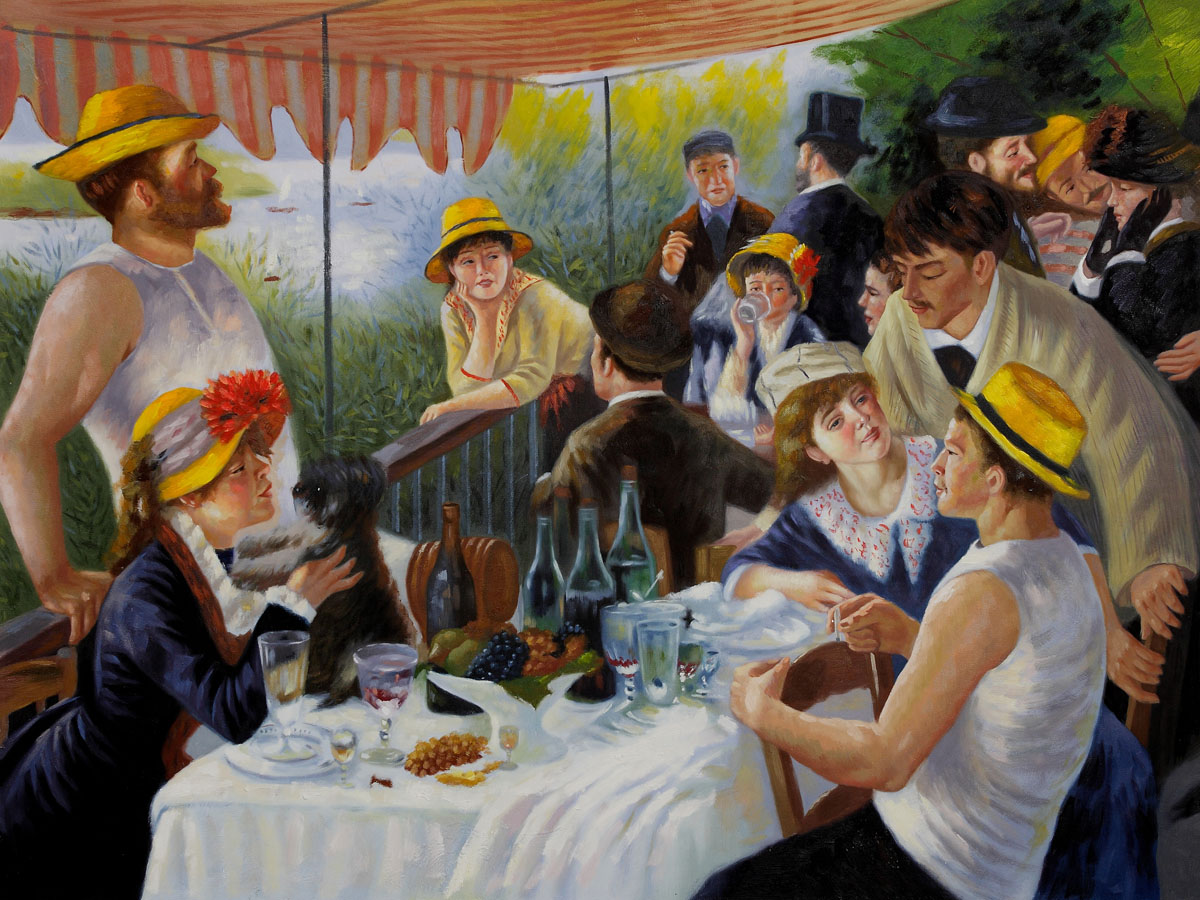 Luncheon of the Boating Party - Pierre-Auguste Renoir painting on canvas